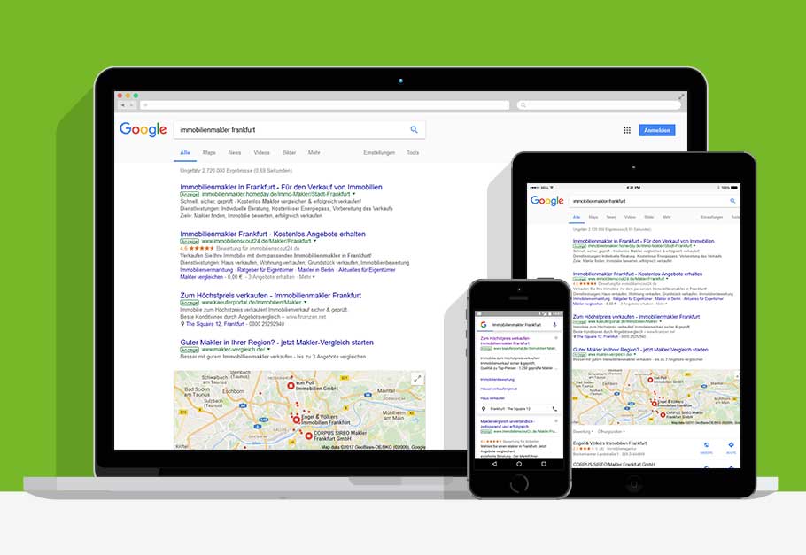 Google-Adwords für Immobilienmakler